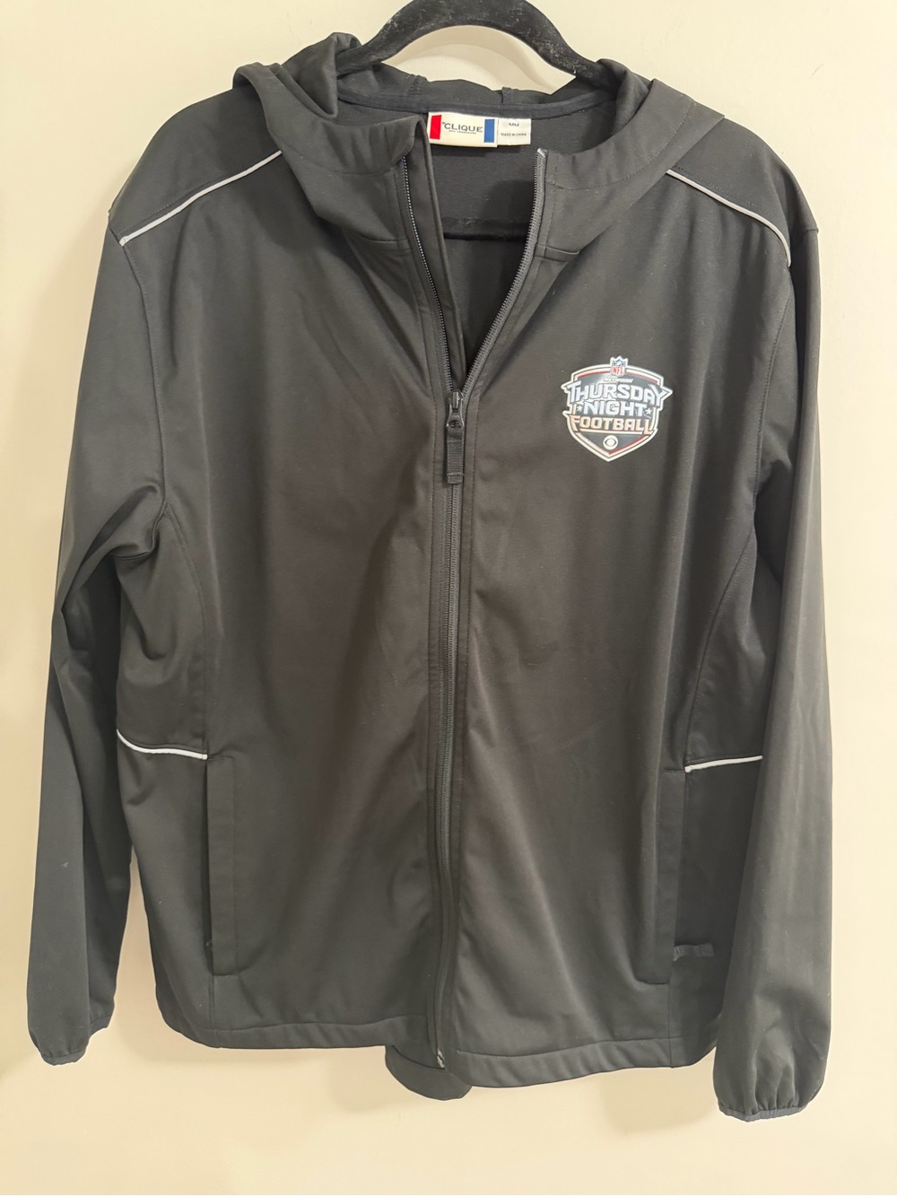 Thursday Night Football Black Zip-Up Hooded Jacket